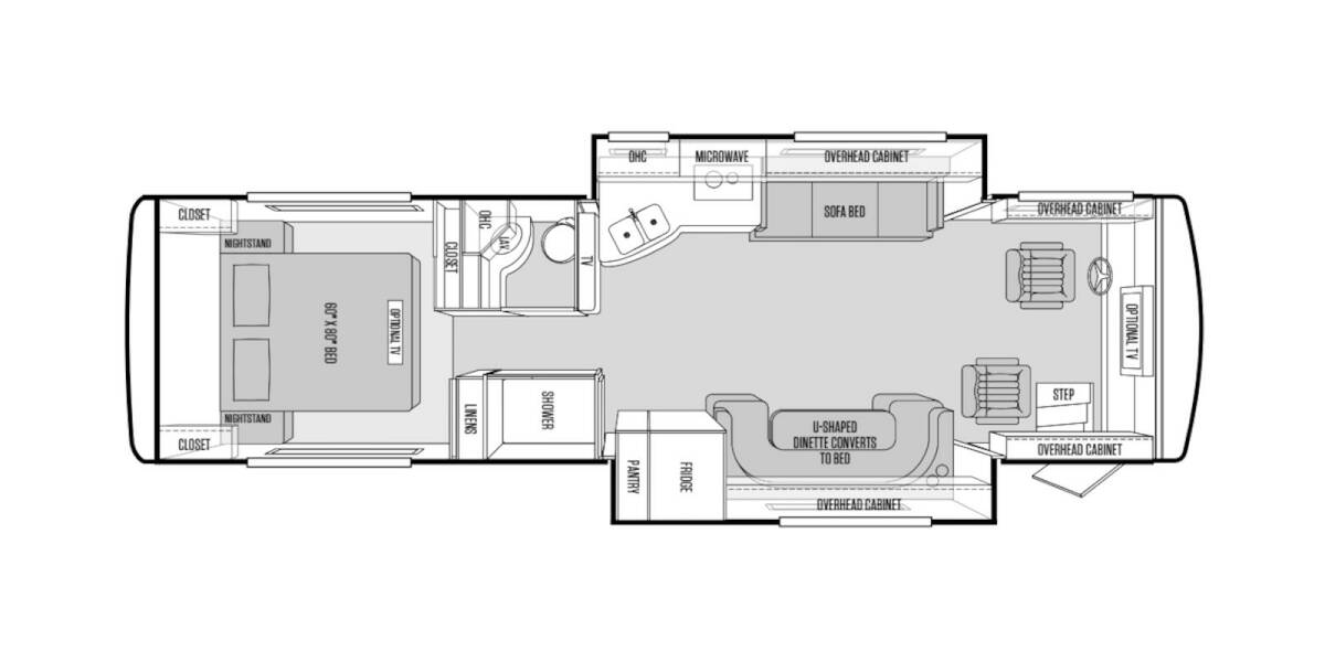 2012 Tiffin Allegro Breeze 32BR Class A at Specialty RVs of Arizona STOCK# 114296 Floor plan Layout Photo