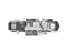 2023 Grand Design Momentum M-Class Toy Hauler 395MS Fifth Wheel at Specialty RVs of Arizona STOCK# 123652 Floor plan Image